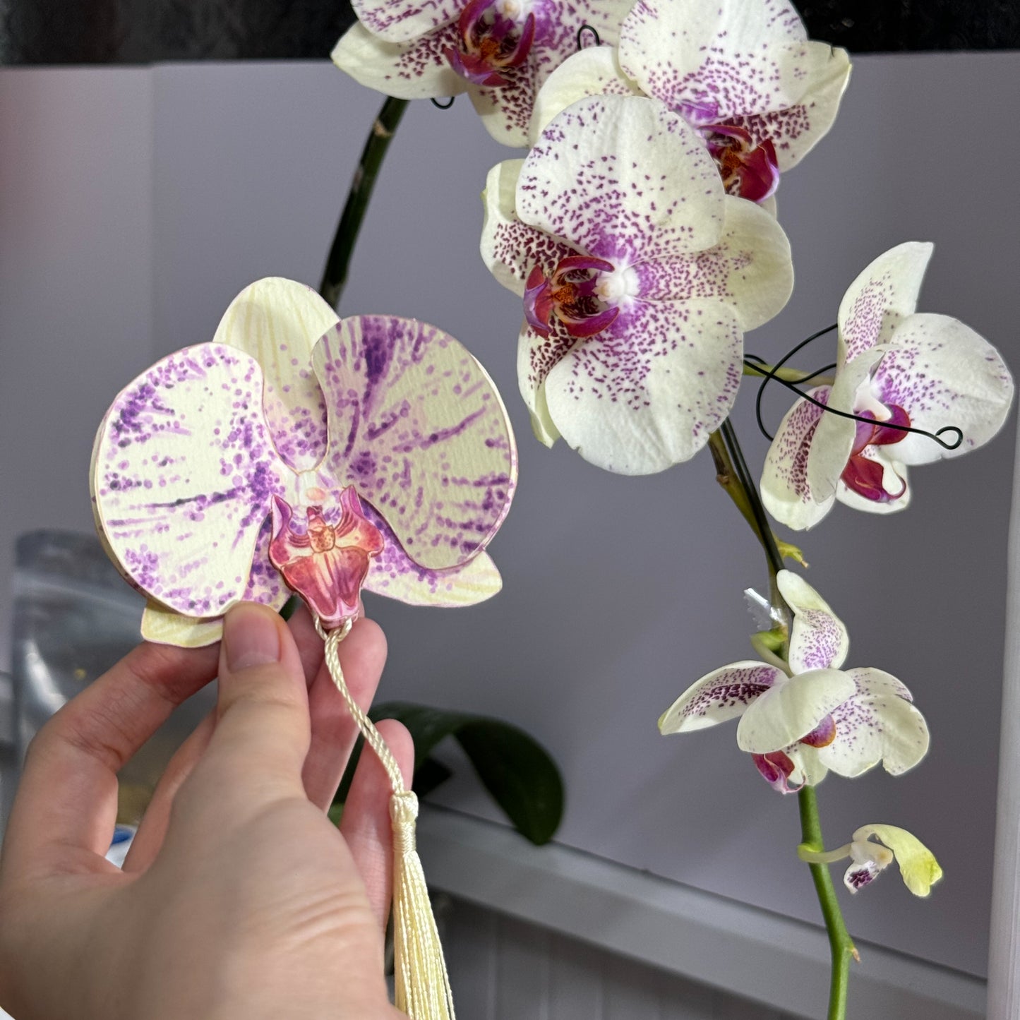 Orchid Flower Bookmark No.02