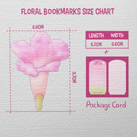 Pink Trumpet Flower Bookmark No.01